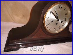 Antique Seth Thomas Westminster Chime Mantle Clock #113 #80 Tambour Working