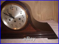 Antique Seth Thomas Westminster Chime Mantle Clock #113 #80 Tambour Working