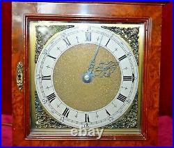 Antique Smiths Figured Walnut Westminster Chime Electric Bracket Clock