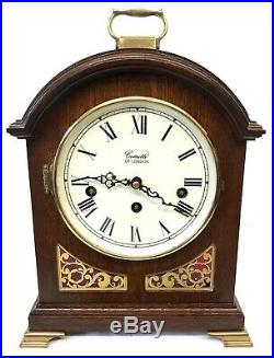 Antique Style COMITTI LONDON Mahogany Bracket Mantel Clock WESTMINSTER CHIMES