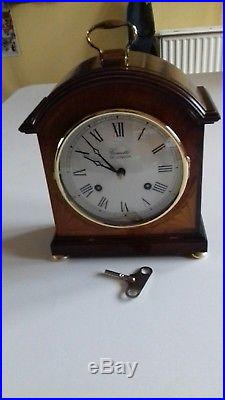 Antique Style COMITTI LONDON Mahogany Bracket Mantel Clock WESTMINSTER CHIMES