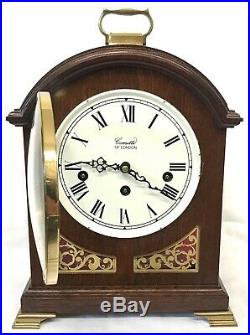 Antique Style COMITTI LONDON Mahogany Bracket Mantel Clock WESTMINSTER CHIMES