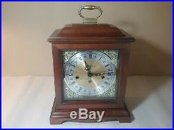 Antique Vintage Howard Miller Mantle Case Clock Two (2) Jewel Westminster Chime