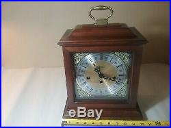 Antique Vintage Howard Miller Mantle Case Clock Two (2) Jewel Westminster Chime