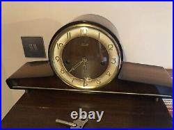 Antique Vintage Mantle Chiming Clock Franz Hermle Working Well