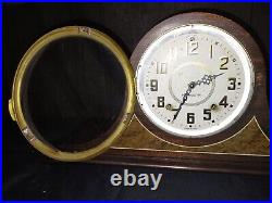 Antique Vintage Plymouth Mantle Parlor Kitchen Chime Clock Works