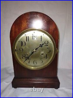 Antique Vintage Wurttemberg Parlor Mantle Clock with Westminster Chime Works