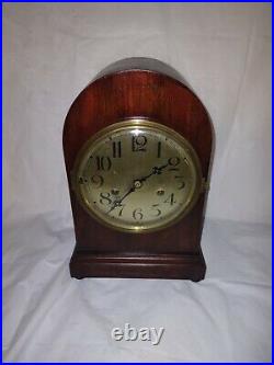 Antique Vintage Wurttemberg Parlor Mantle Clock with Westminster Chime Works