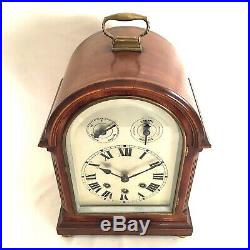 Antique WESTMINSTER CHIME Bracket Clock Early C20th Mahogany Excellent