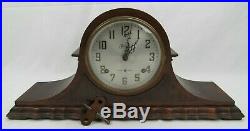 Antique WESTMINSTER CHIMES clock SESSIONS 8 Day Mantle key Original Condition