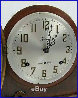 Antique WESTMINSTER CHIMES clock SESSIONS 8 Day Mantle key Original Condition