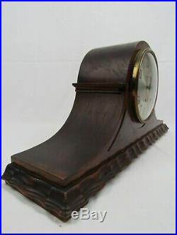 Antique WESTMINSTER CHIMES clock SESSIONS 8 Day Mantle key Original Condition