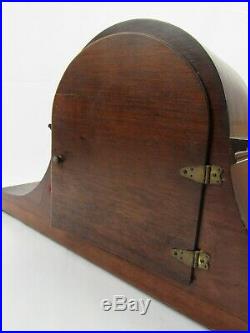 Antique WESTMINSTER CHIMES clock SESSIONS 8 Day Mantle key Original Condition