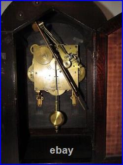 Antique Waterbury Chime Clock No. 500 1/4 Hour Westminster Chime Bracket Clock