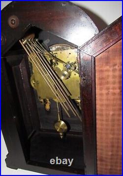 Antique Waterbury Chime Clock No. 500 1/4 Hour Westminster Chime Bracket Clock