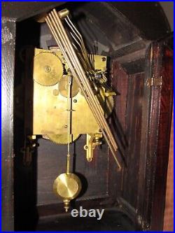 Antique Waterbury Chime Clock No. 500 1/4 Hour Westminster Chime Bracket Clock