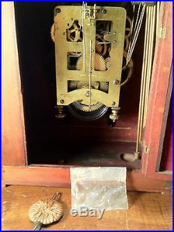 Antique Waterbury Clock, Model #903 1913 Westminster Chimes Runs and Strikes