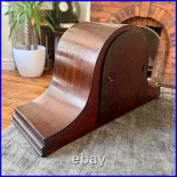Antique Westminster Chime Mantel Clock 5 Rod Mahogany Fully Serviced Working Antique Westminster Chime Mantel Clock 5 Rod Mahogany Fully Serviced Working