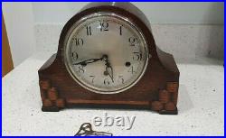 Antique Westminster chiming mantle clock in full working order