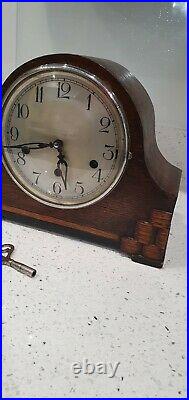 Antique Westminster chiming mantle clock in full working order