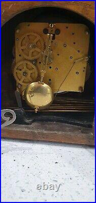 Antique Westminster chiming mantle clock in full working order