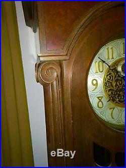 Antique Winterhalder & Hofmeier Grandfather Tall Floor Clock Westminster chimes