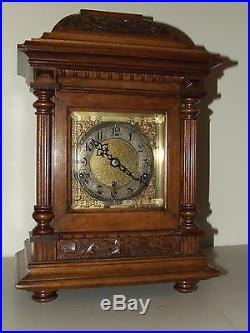 Antique Working 1921 German Victorian Kienzle Westminster Chime Bracket Clock