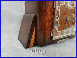 Antique art deco Clock Westminister Chime working large 32w x 22h x 15d cms