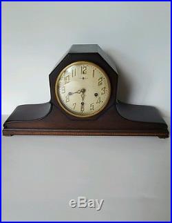 Antique c1918 New Haven Exeter Westminster Chime Mantle Clock working with key