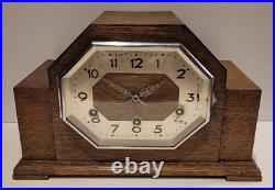 Antique c1920s Urgos Octagonal Westminster Chiming Mantel Clock (Fully Serviced)