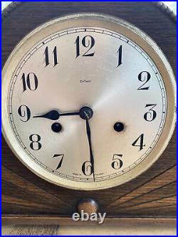 Antique c1929 Enfield Art Deco Westminster Chiming Mantel Clock Sunburst