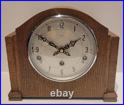 Antique c1929 English Enfield Westminster Chiming Mantel Clock (Fully Serviced)