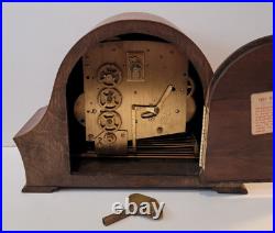 Antique c1930's British Bentima & Perivale Westminster Chiming Mantel Clock