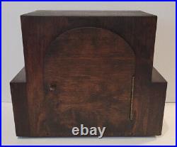 Antique c1930's Square Art Deco German Westminster Chiming Clock with Silence