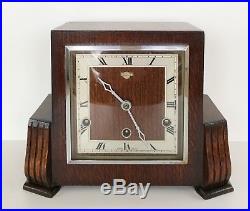 Art Deco Bentima Oak Westminster Chiming Clock
