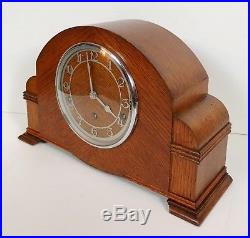 Art Deco Garrard Oak Westminster Chiming Clock