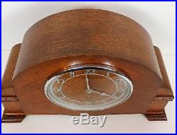 Art Deco Garrard Oak Westminster Chiming Clock