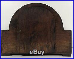 Art Deco German Oak Westminster Chiming Mantle Clock