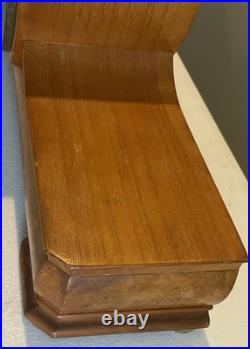 Art Deco Junghans Westminster Chime Tambour Mantel Clock Serviced with Key