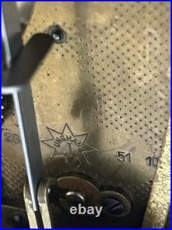 Art Deco Junghans Westminster Chime Tambour Mantel Clock Serviced with Key