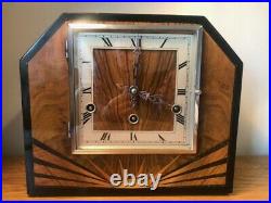 Art Deco Mantel Clock Westminster Chime Spares or Repairs