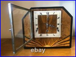 Art Deco Mantel Clock Westminster Chime Spares or Repairs