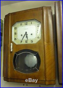 Art Deco Vedette Fedehor Westminster Chime Wall Clock Needs Case Tidying