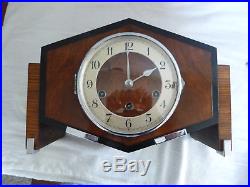 Art Deco Westminster Chime Mantel Clock Good working order