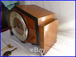 Art Deco Westminster Chime Mantel Clock Good working order