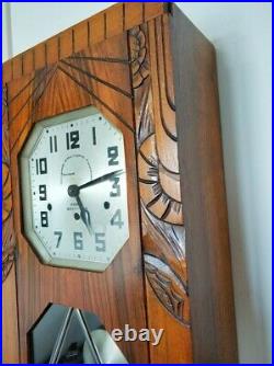 Art Deco Westminster Chime Wall Clock Kienzle Clock