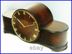 Art Deco Westminster Chiming Mantel Clock Junghans Meister Masterpiece Germany