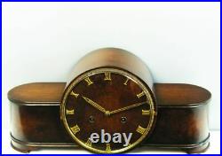 Art Deco Westminster Chiming Mantel Clock Junghans Meister Masterpiece Germany