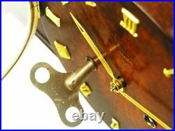 Art Deco Westminster Chiming Mantel Clock Junghans Meister Masterpiece Germany