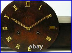 Art Deco Westminster Chiming Mantel Clock Junghans Meister Masterpiece Germany